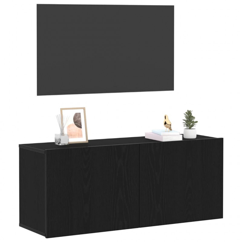 Zestaw szafek RTV Czarny Dąb 100 x 30 x 41 cm