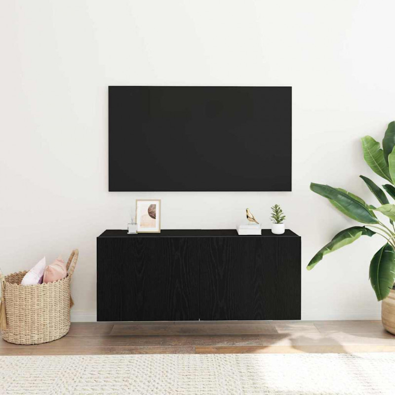 Zestaw szafek RTV Czarny Dąb 100 x 30 x 41 cm