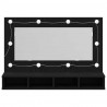 Szafka z lustrem Ze LED Lights Czarny Dąb 90 x 31,5 x 62 cm