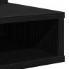 Szafka z lustrem Ze LED Lights Czarny Dąb 90 x 31,5 x 62 cm