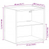 Półka wisząca z oświetleniem LED Brązowy 40 x 28,5 x 40 cm