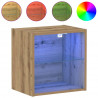 Półka wisząca z oświetleniem LED Brązowy 40 x 28,5 x 40 cm