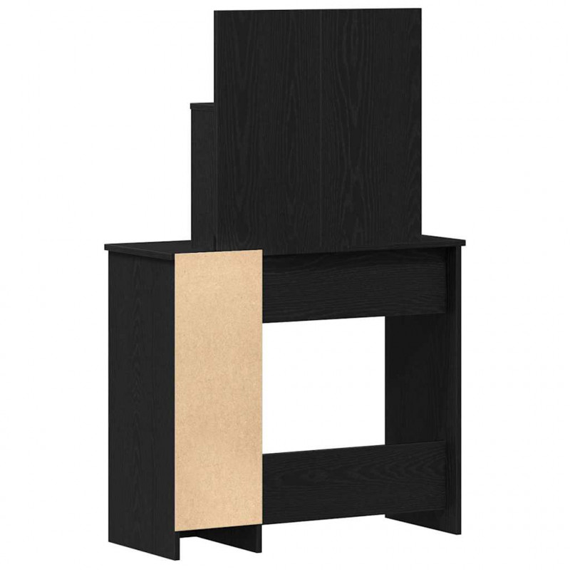 Toaletka Czarny Dąb 86,5 x 35 x 136 cm Materiał drewnopochodny