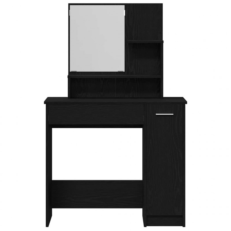 Toaletka Czarny Dąb 86,5 x 35 x 136 cm Materiał drewnopochodny