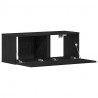 Szafka pod telewizor 2 pcs Czarny Dąb 80 x 30 x 30 cm