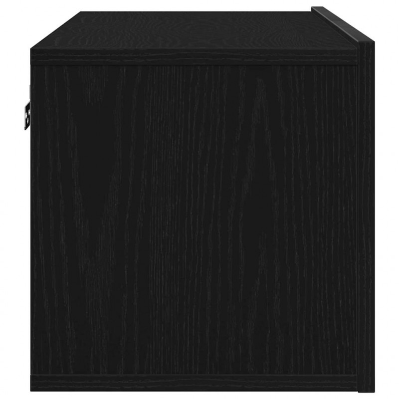 Szafka pod telewizor 2 pcs Czarny Dąb 80 x 30 x 30 cm