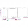 Szafka pod telewizor 2 pcs Czarny Dąb 80 x 30 x 30 cm