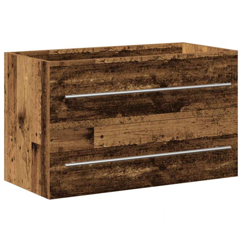 Szafka pod umywalkę łazienkową, stare drewno, 80x38,5x48 cm