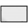 Lustro łazienkowe z oświetleniem LED, czarny dąb, 60x8,5x37 cm