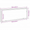 Lustro łazienkowe LED Czarny Dąb 100 x 8,5 x 37 cm Szkło