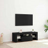 Szafka pod telewizor Ze LED Lights Czarny Dąb 120 x 35 x 40 cm