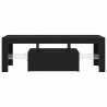 Szafka pod telewizor Ze LED Lights Czarny Dąb 120 x 35 x 40 cm