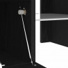 Szafka pod telewizor Ze LED Lights Czarny Dąb 120 x 35 x 40 cm