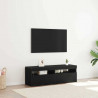 Szafka pod telewizor Ze LED Lights Czarny Dąb 120 x 35 x 40 cm