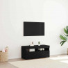 Szafka pod telewizor Ze LED Lights Czarny Dąb 90 x 35 x 40 cm