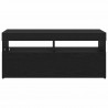 Szafka pod telewizor Ze LED Lights Czarny Dąb 90 x 35 x 40 cm
