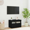Szafka pod telewizor Ze LED Lights Czarny Dąb 60 x 35 x 40 cm