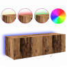 Szafka pod telewizor 2 pcs Stare drewno 100 x 35 x 31 cm