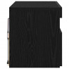 Szafka pod telewizor Ze LED Lights Czarny Dąb 60 x 35 x 40 cm