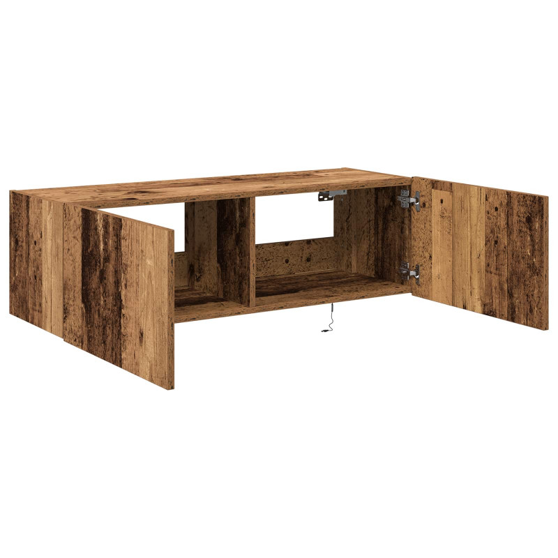 Szafka pod telewizor 2 pcs Stare drewno 100 x 35 x 31 cm