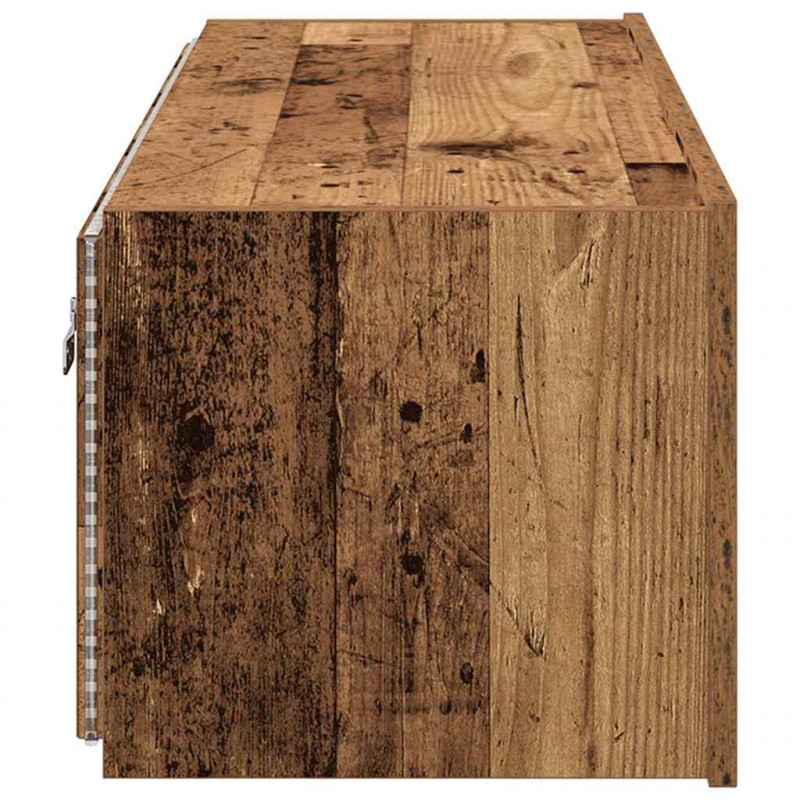 Szafka pod telewizor 2 pcs Stare drewno 100 x 35 x 31 cm