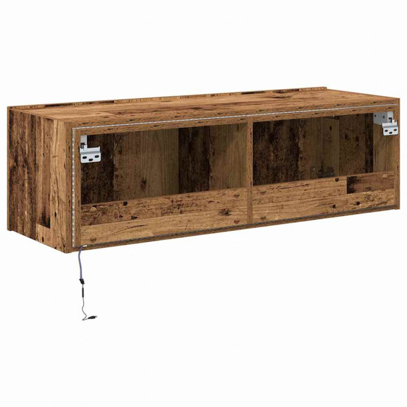 Szafka pod telewizor 2 pcs Stare drewno 100 x 35 x 31 cm