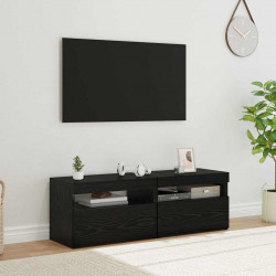 Szafka pod telewizor 2 pcs Czarny Dąb 60 x 35 x 40 cm