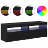 Szafka pod telewizor 2 pcs Czarny Dąb 60 x 35 x 40 cm