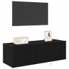 Szafka pod telewizor 2 pcs Czarny Dąb 100 x 35 x 31 cm