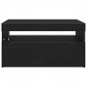 Szafka pod telewizor Ze LED Lights Czarny Dąb 75 x 35 x 40 cm