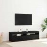 Szafka pod telewizor 2 pcs Czarny Dąb 75 x 35 x 40 cm