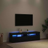 Szafka pod telewizor 2 pcs Czarny Dąb 75 x 35 x 40 cm