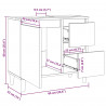 Szafka Łazienkowa z szufladą z półką Czarny Dąb 65 x 33 x 60 cm