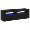 Szafka pod telewizor Ze LED Lights Czarny Dąb 120 x 35 x 40 cm