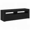 Szafka pod telewizor Ze LED Lights Czarny Dąb 120 x 35 x 40 cm