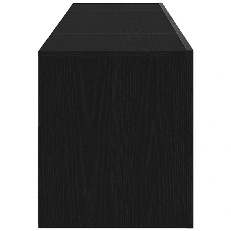 Szafka pod telewizor Ze LED Lights Czarny Dąb 120 x 35 x 40 cm