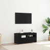 Szafka pod telewizor Ze LED Lights Czarny Dąb 90 x 35 x 40 cm