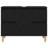 Szafka pod umywalkę z szufladą Czarny Dąb 80 x 33 x 60 cm