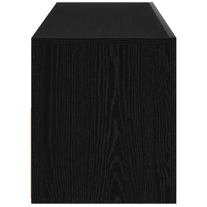 Szafka pod telewizor Ze LED Lights Czarny Dąb 90 x 35 x 40 cm