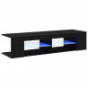 Szafka pod telewizor Ze LED Lights Czarny Dąb 135 x 39 x 30 cm
