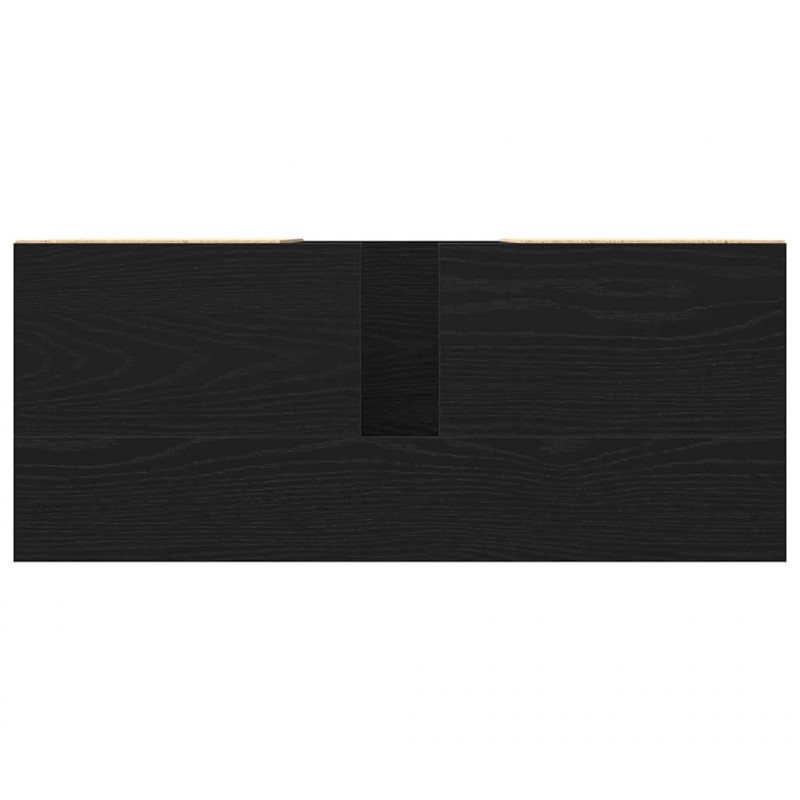 Szafka pod umywalkę z szufladą Czarny Dąb 80 x 33 x 60 cm