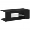 Szafka pod telewizor Ze LED Lights Czarny Dąb 90 x 39 x 30 cm