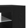 Szafka pod telewizor Ze LED Lights Czarny Dąb 90 x 39 x 30 cm