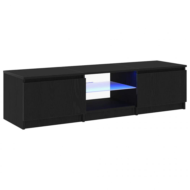Szafka pod telewizor Czarny Dąb 140 x 38,5 x 36 cm