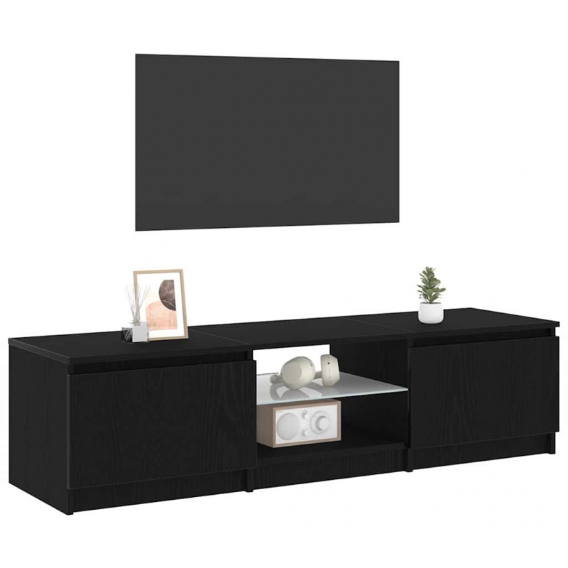 Szafka pod telewizor Czarny Dąb 140 x 38,5 x 36 cm