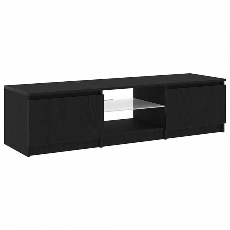 Szafka pod telewizor Czarny Dąb 140 x 38,5 x 36 cm