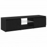 Szafka pod telewizor Czarny Dąb 140 x 38,5 x 36 cm