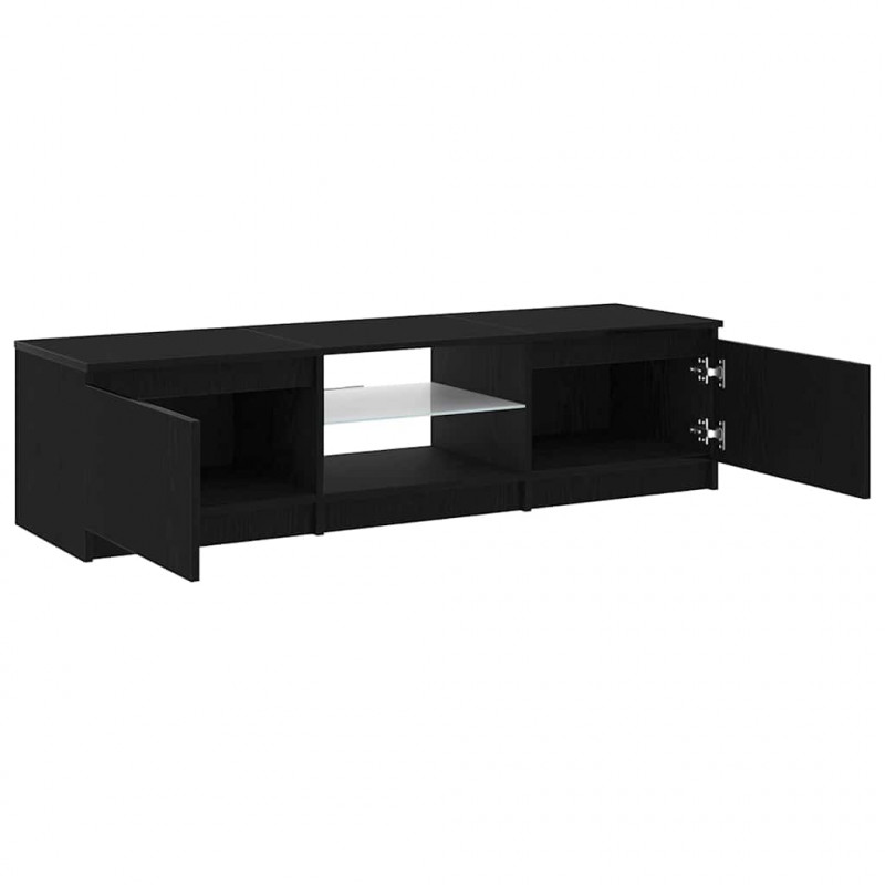 Szafka pod telewizor Czarny Dąb 140 x 38,5 x 36 cm