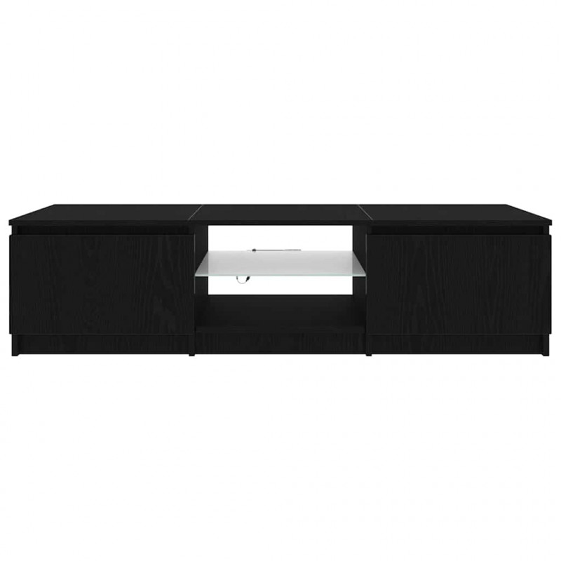 Szafka pod telewizor Czarny Dąb 140 x 38,5 x 36 cm