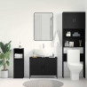 Szafka pod umywalkę z drzwiami Czarny Dąb 80 x 30 x 60 cm